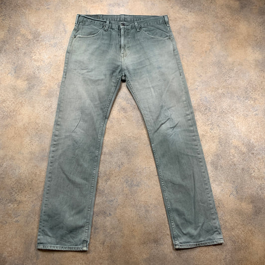 LEVI'S 504 Jeans W34 L32 Mens Regular Fit Straight Grey