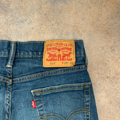 LEVI'S 514 Jeans W29 L31 Mens Regular Fit Straight Blue