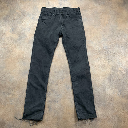 LEVI'S 65504 Jeans W30 L31 Mens Slim Fit Straight Grey