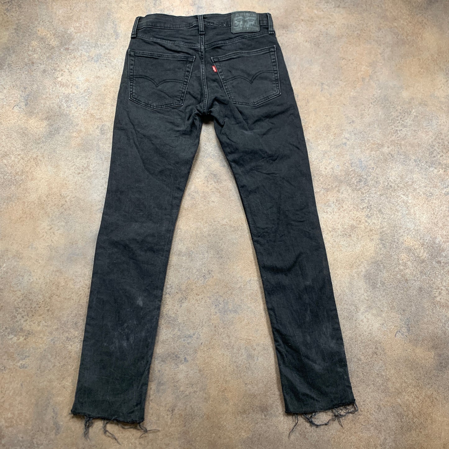 LEVI'S 65504 Jeans W30 L31 Mens Slim Fit Straight Grey