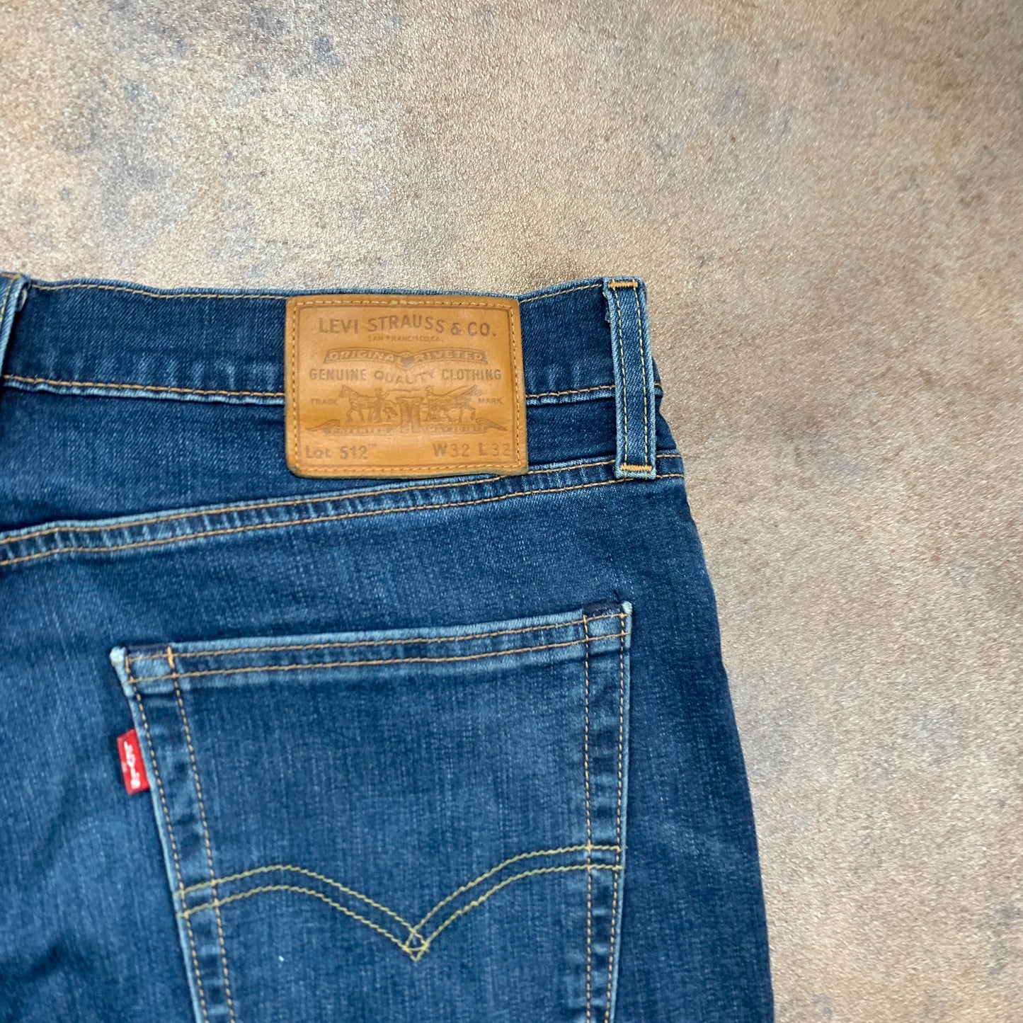 LEVI'S 512 Jeans W32 L30 Mens Slim Fit Tapered Blue