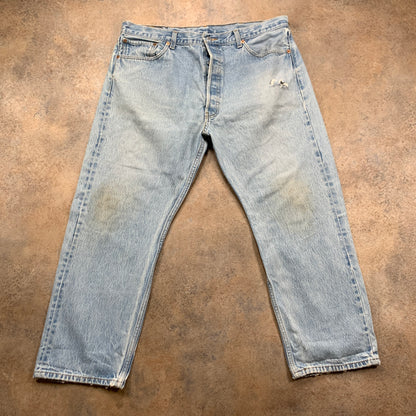 Vintage LEVI'S 501 Jeans W38 L26 Mens Regular Fit Straight Blue