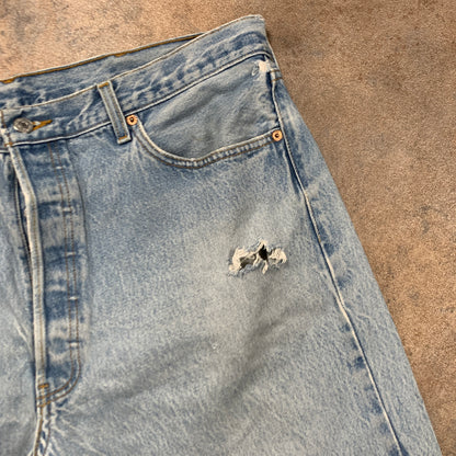 Vintage LEVI'S 501 Jeans W38 L26 Mens Regular Fit Straight Blue