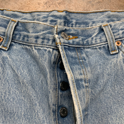 Vintage LEVI'S 501 Jeans W38 L26 Mens Regular Fit Straight Blue