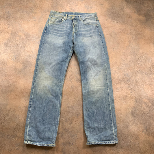 Vintage LEVI'S 758 Jeans W29 L32 Mens Relaxed Fit Straight Blue 90s