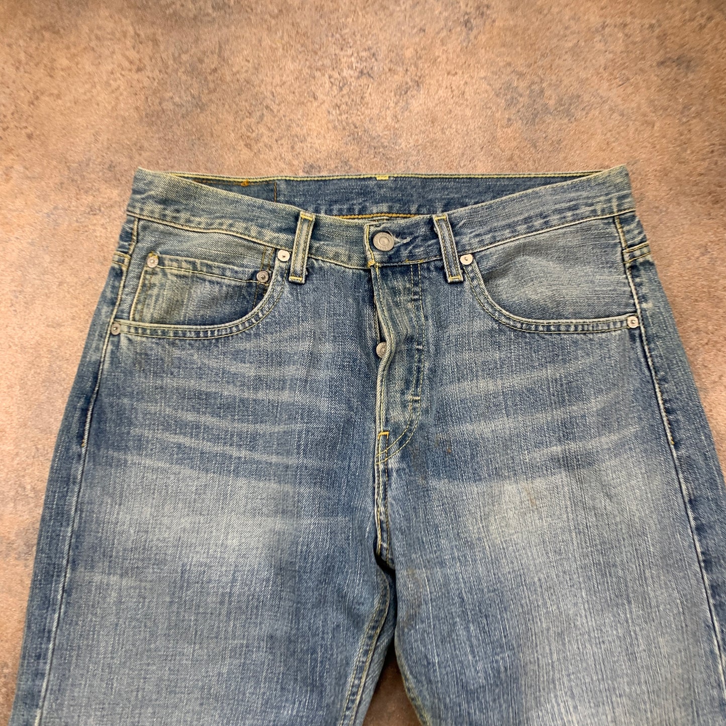 Vintage LEVI'S 758 Jeans W29 L32 Mens Relaxed Fit Straight Blue 90s