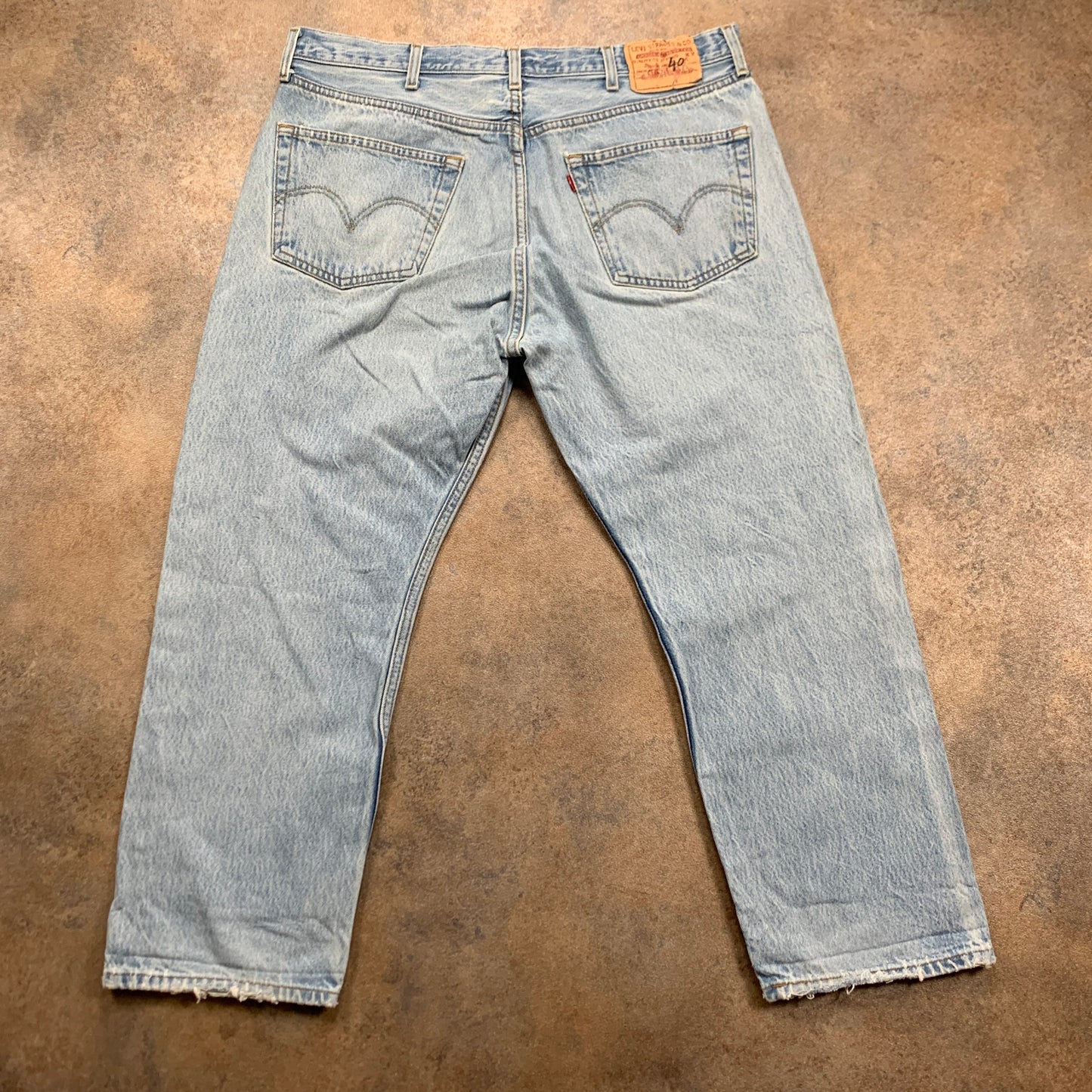 Vintage LEVI'S 501 Jeans W38 L26 Mens Regular Fit Straight Blue