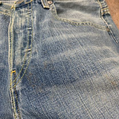 Vintage LEVI'S 758 Jeans W29 L32 Mens Relaxed Fit Straight Blue 90s
