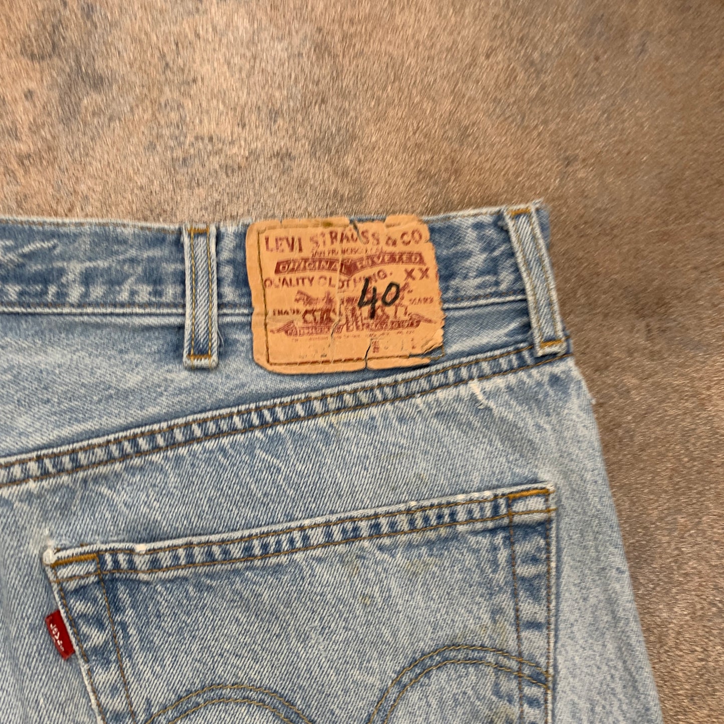 Vintage LEVI'S 501 Jeans W38 L26 Mens Regular Fit Straight Blue