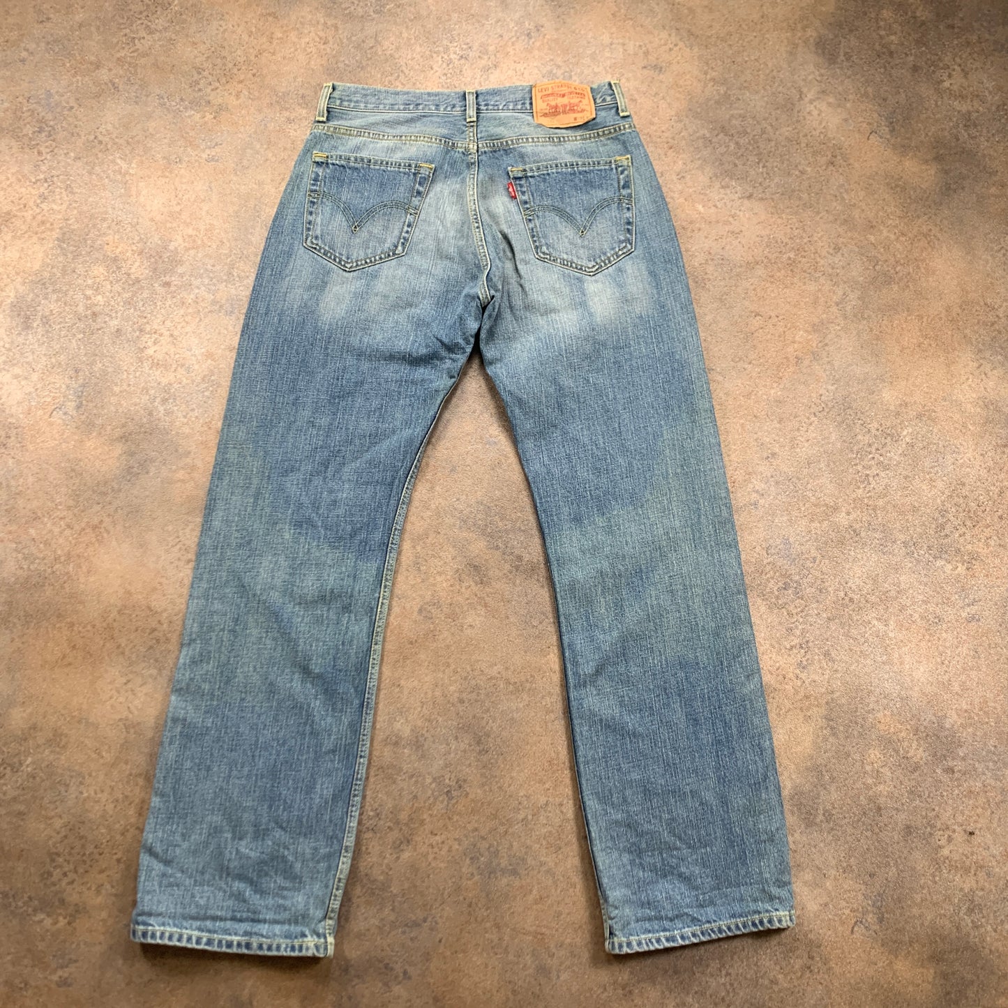 Vintage LEVI'S 758 Jeans W29 L32 Mens Relaxed Fit Straight Blue 90s