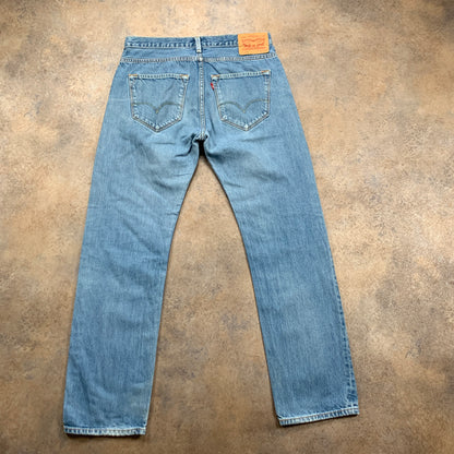 Vintage LEVI'S 504 Jeans W30 L29 Mens Regular Fit Straight Blue