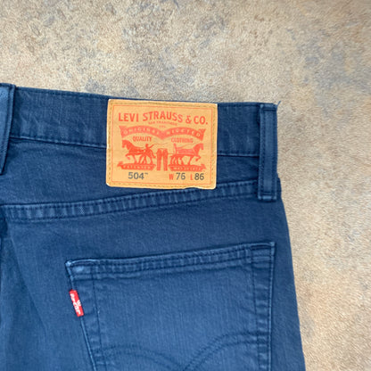 LEVI'S 504 Jeans W30 L31 Mens Regular Fit Straight Blue