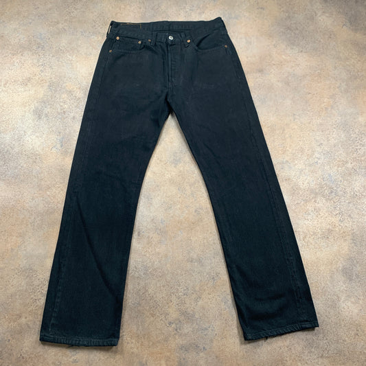 Vintage LEVI'S 501 Jeans W32 L31 Mens Regular Fit Straight Black