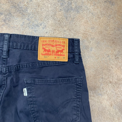 LEVI'S 511 Jeans W30 L28 Mens Slim Fit Blue
