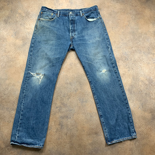 LEVI'S 501 Jeans W38 L31 Mens Regular Fit Straight Blue