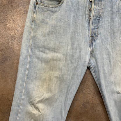 LEVI'S 501 Jeans W36 L30 Mens Regular Fit Straight Blue