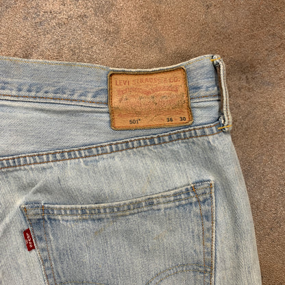 LEVI'S 501 Jeans W36 L30 Mens Regular Fit Straight Blue
