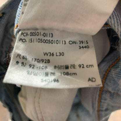 LEVI'S 501 Jeans W36 L30 Mens Regular Fit Straight Blue