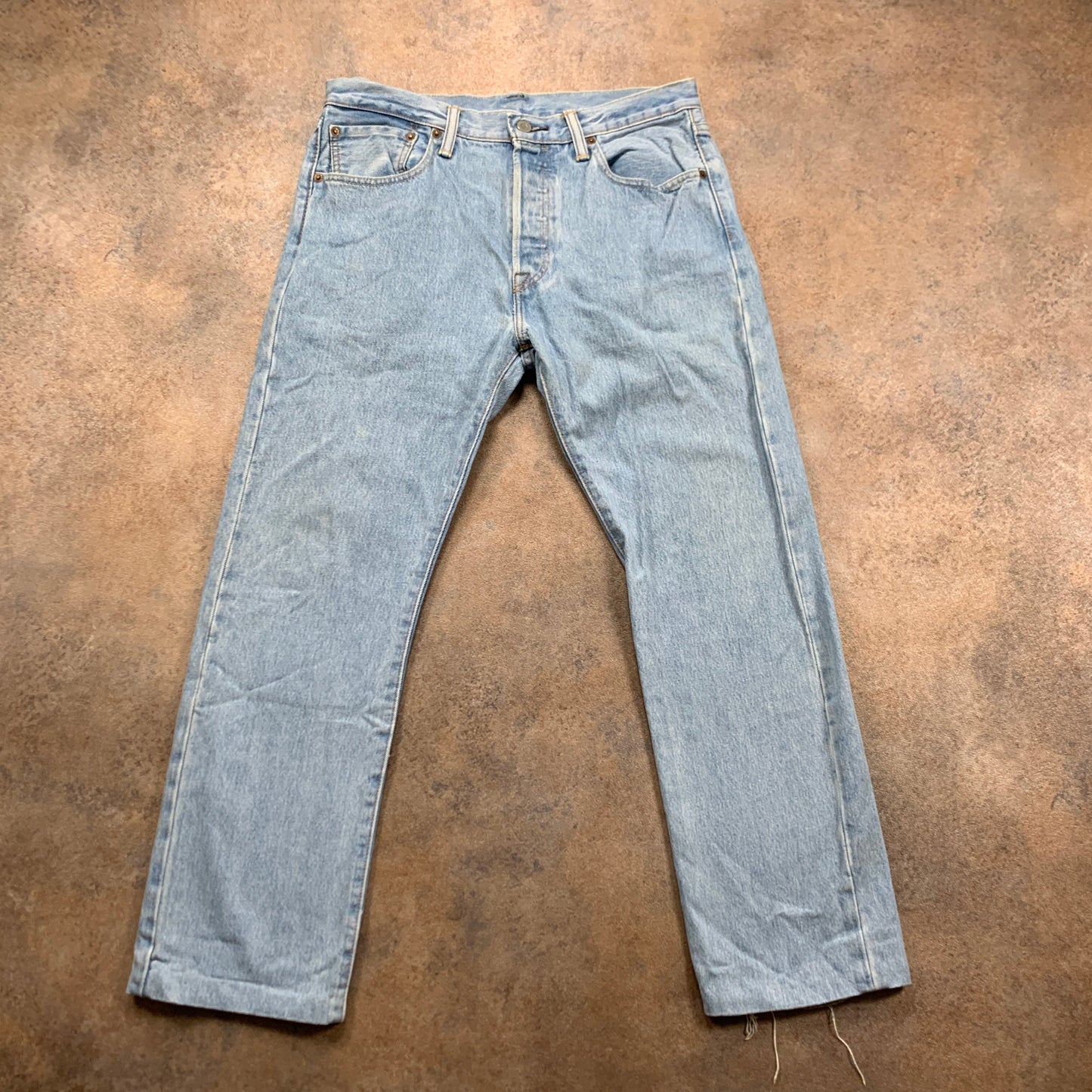 LEVI'S 501 Jeans W32 L27 Mens Regular Fit Straight Blue