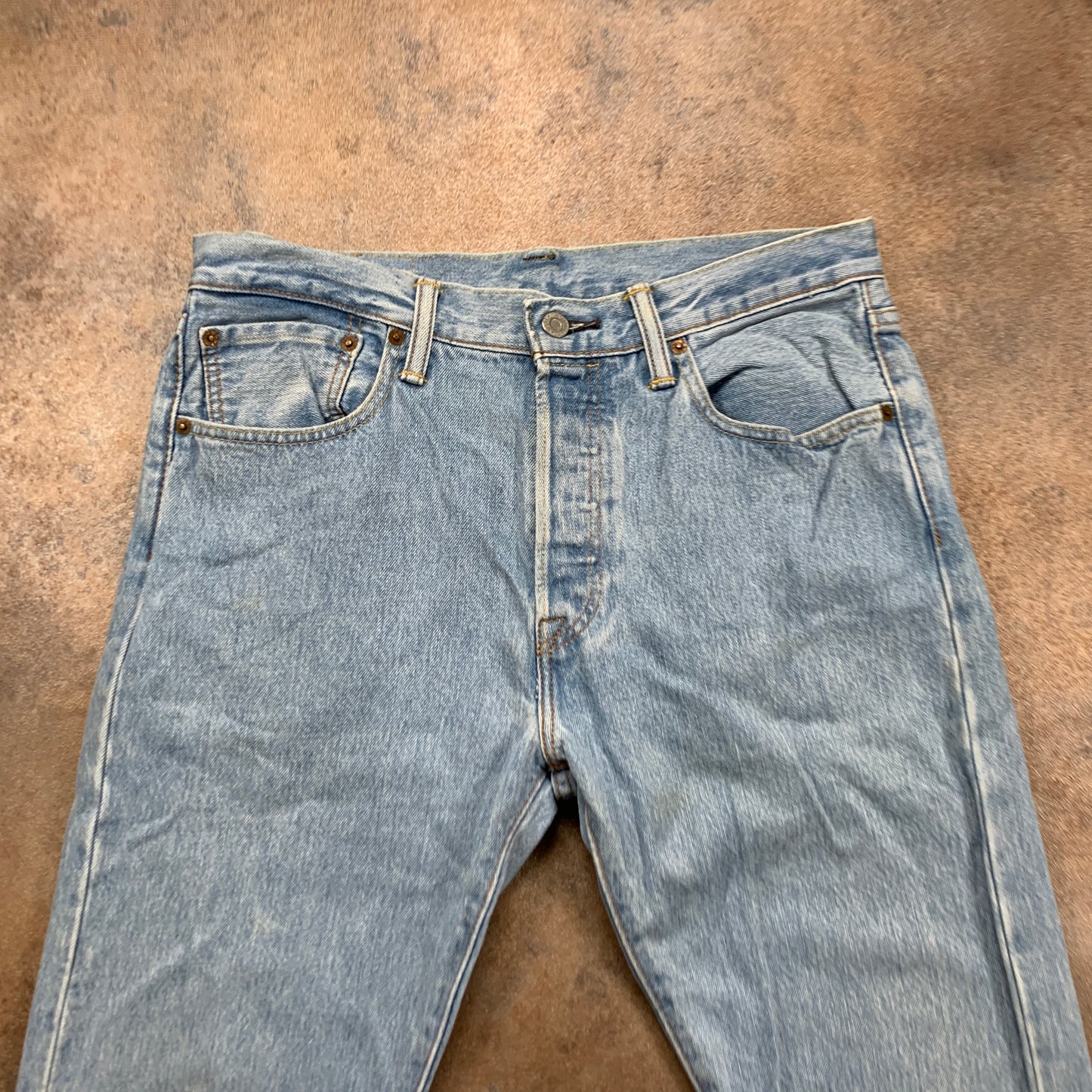 LEVI'S 501 Jeans W32 L27 Mens Regular Fit Straight Blue