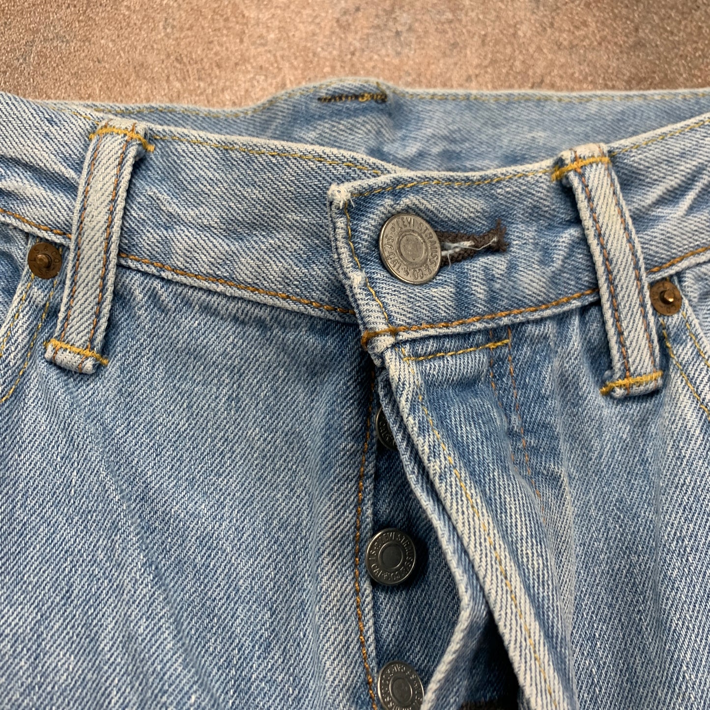 LEVI'S 501 Jeans W32 L27 Mens Regular Fit Straight Blue