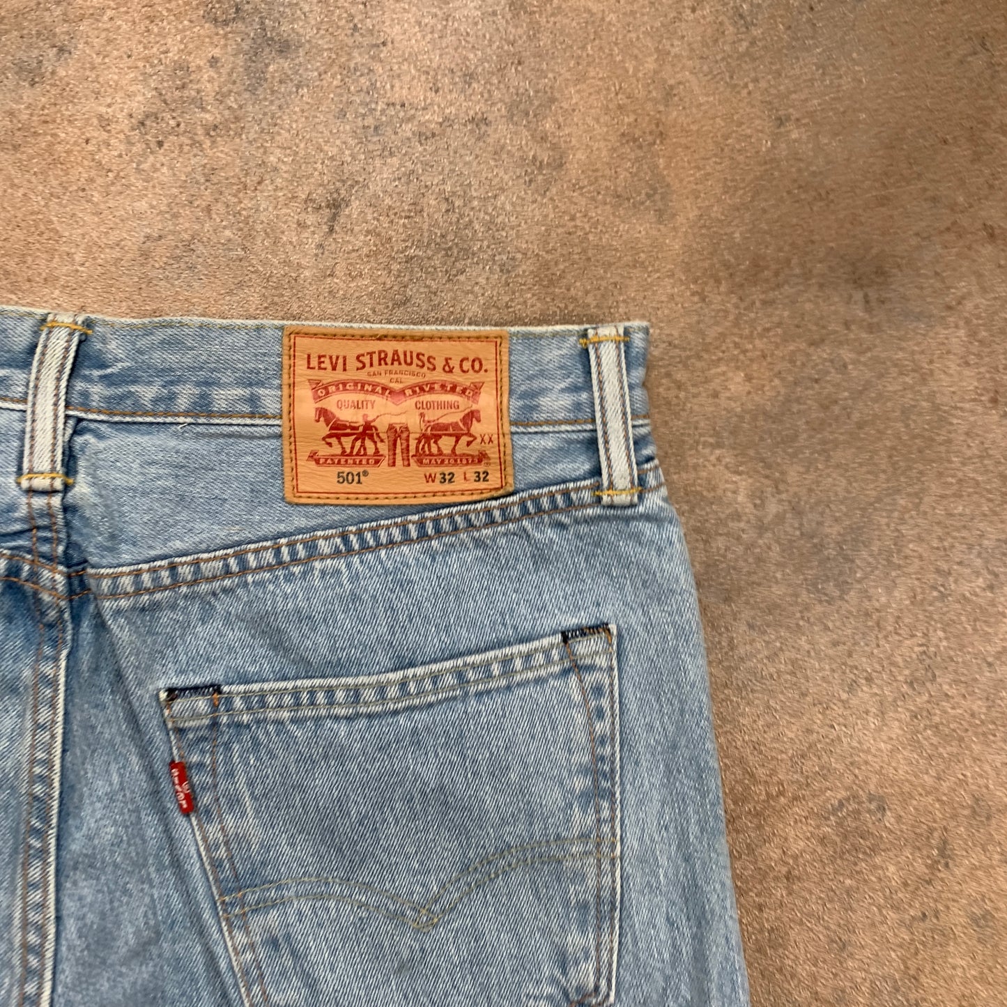 LEVI'S 501 Jeans W32 L27 Mens Regular Fit Straight Blue