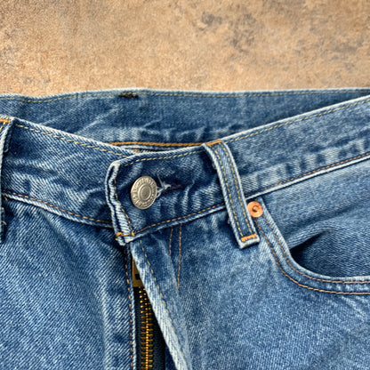 LEVI'S 551 Jeans W32 L29 Mens Regular Fit Straight Blue