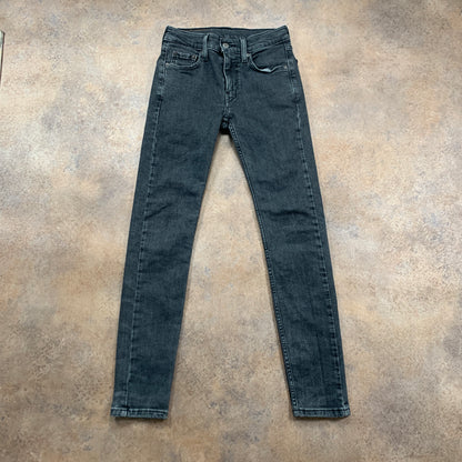 LEVI'S 519 Jeans W27 L29 Mens Skinny Fit Grey