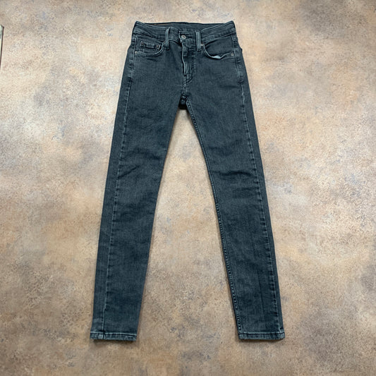 LEVI'S 519 Jeans W27 L29 Mens Skinny Fit Grey