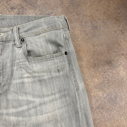 LEVI'S 508 Jeans W30 L29 Mens Slim Fit Straight Grey