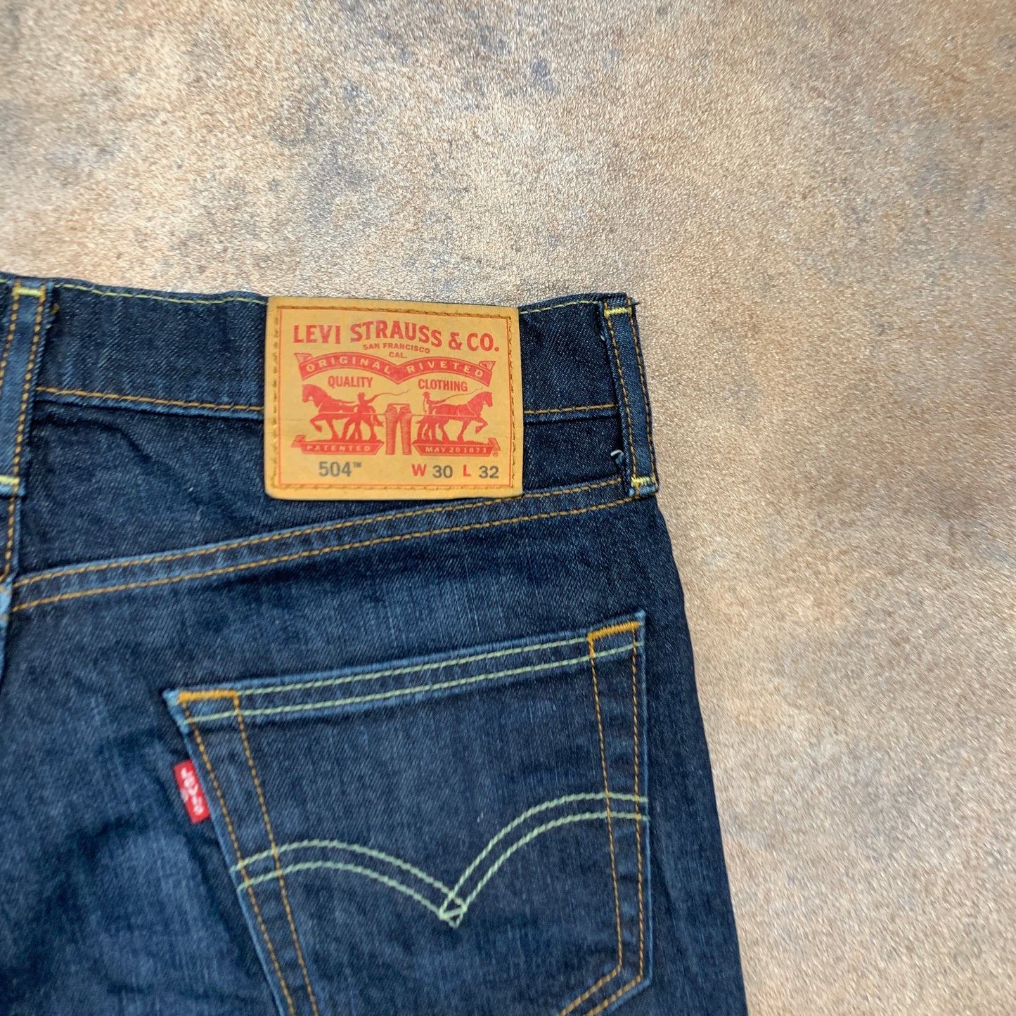 LEVI'S 504 Jeans W30 L32 Mens Regular Fit Straight Blue
