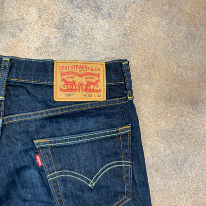 LEVI'S 504 Jeans W30 L32 Mens Regular Fit Straight Blue