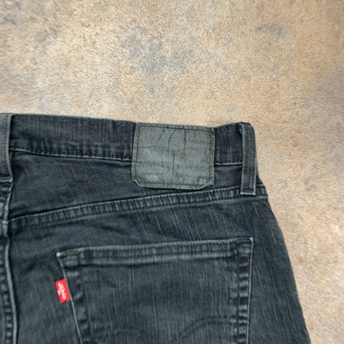 LEVI'S 559 Jeans W36 L30 Mens Regular Fit Straight Grey