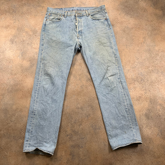 LEVI'S 501 Jeans W34 L32 Mens Regular Fit Straight Blue