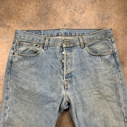 LEVI'S 501 Jeans W34 L32 Mens Regular Fit Straight Blue