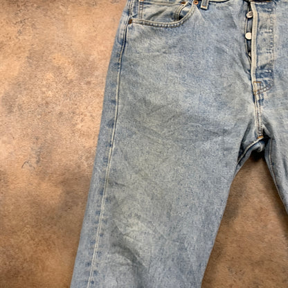 LEVI'S 501 Jeans W34 L32 Mens Regular Fit Straight Blue