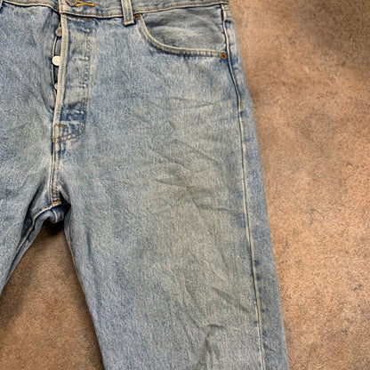 LEVI'S 501 Jeans W34 L32 Mens Regular Fit Straight Blue