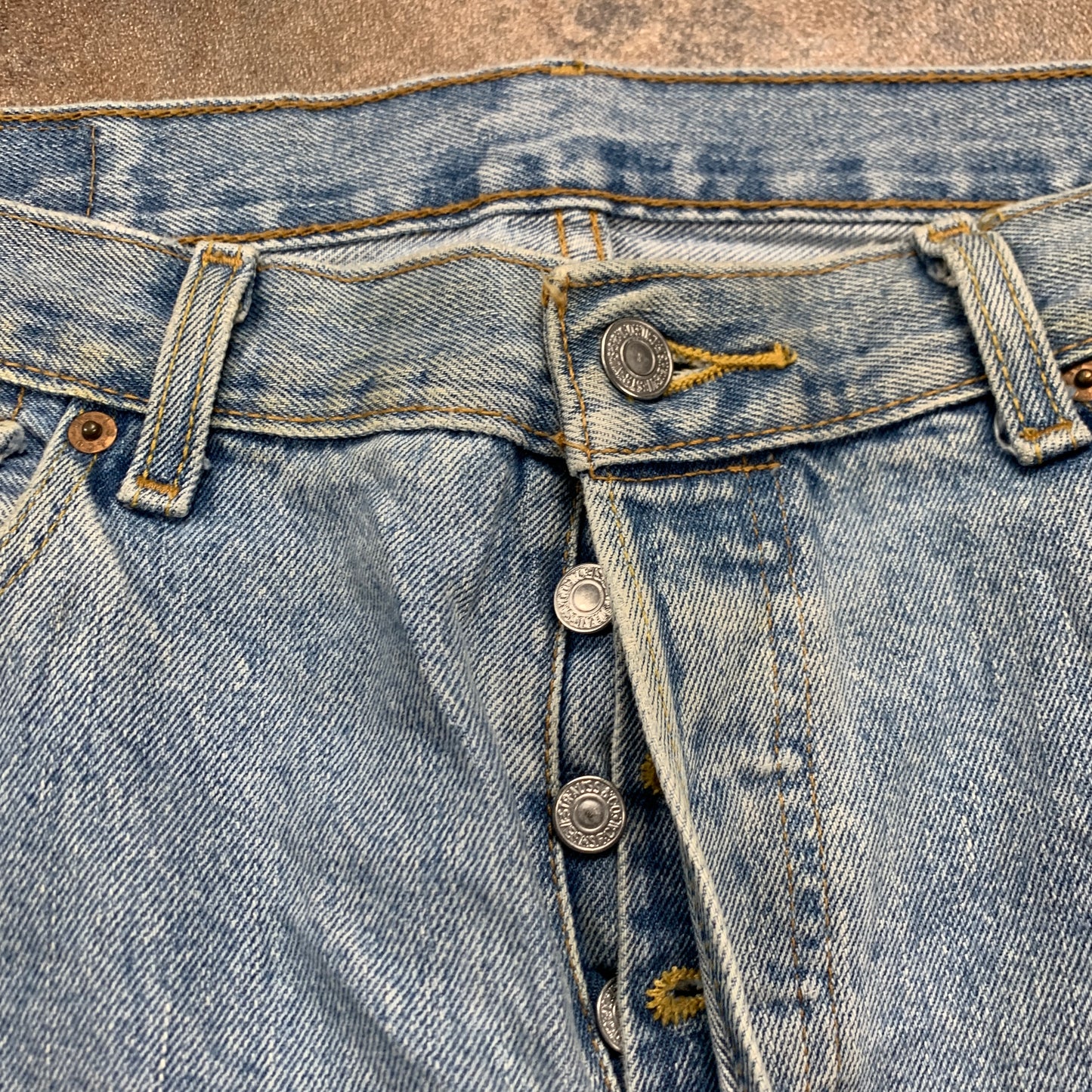LEVI'S 501 Jeans W34 L32 Mens Regular Fit Straight Blue