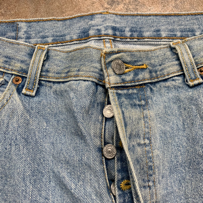LEVI'S 501 Jeans W34 L32 Mens Regular Fit Straight Blue