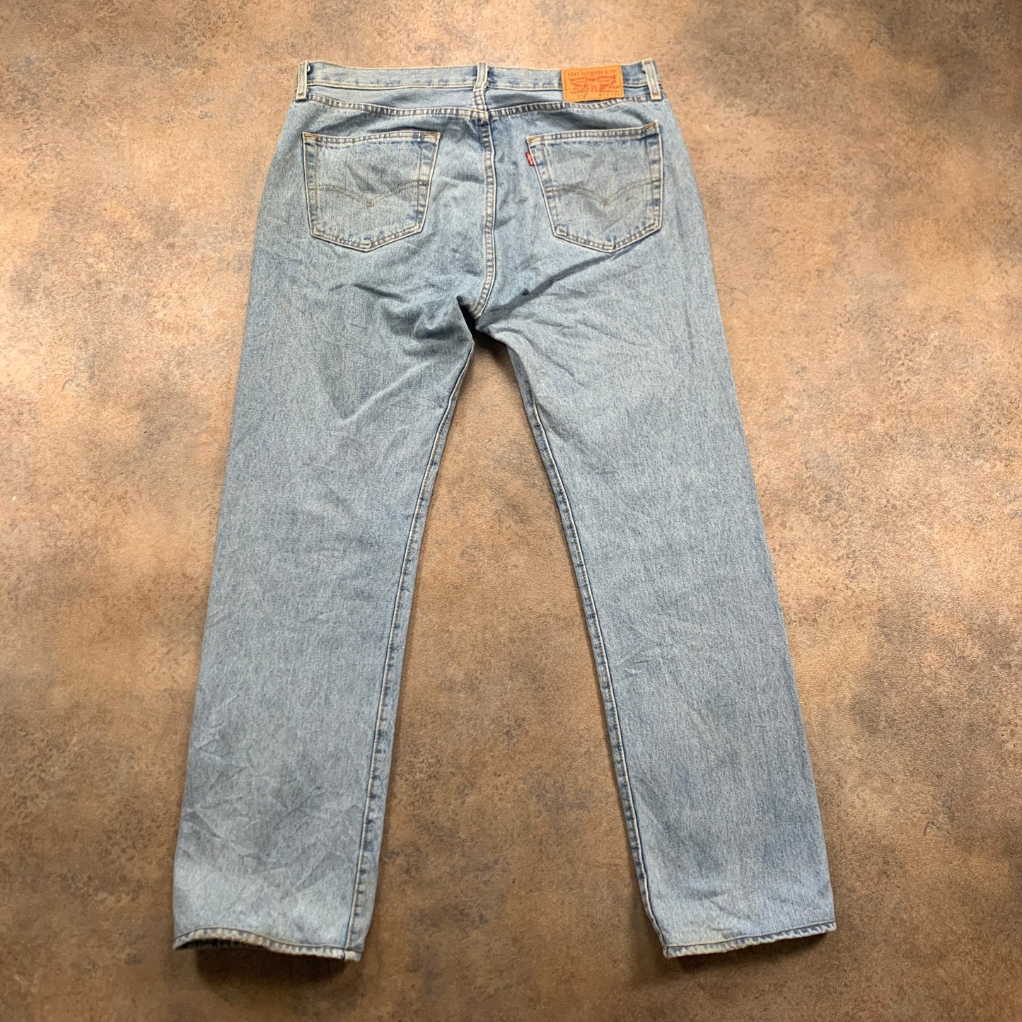 LEVI'S 501 Jeans W34 L32 Mens Regular Fit Straight Blue
