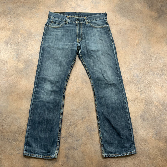 LEVI'S 506 Jeans W34 L31 Mens Regular Fit Straight Blue