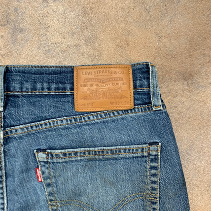 LEVI'S 514 Jeans W32 L29 Mens Regular Fit Straight Blue
