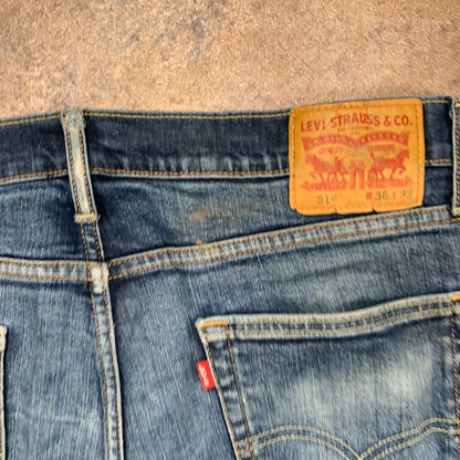 LEVI'S 514 Jeans W36 L32 Mens Regular Fit Straight Blue