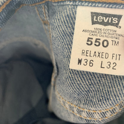 Vintage LEVI'S 550 Jeans W36 L32 Mens Relaxed Fit Straight Blue