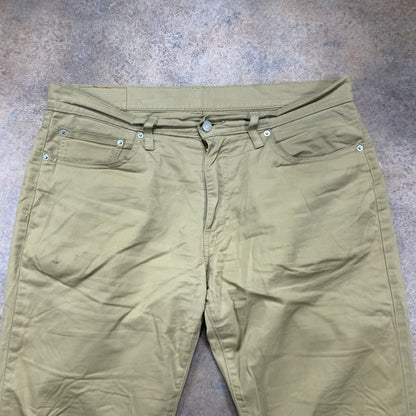 LEVI'S 511 Jeans W36 L35 Mens Slim Fit Beige