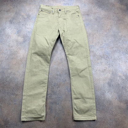 LEVI'S 504 Jeans W31 L33 Mens Regular Fit Straight Beige