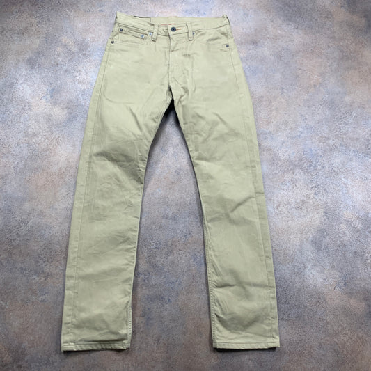 LEVI'S 504 Jeans W31 L33 Mens Regular Fit Straight Beige