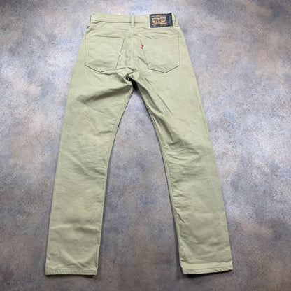 LEVI'S 504 Jeans W31 L33 Mens Regular Fit Straight Beige