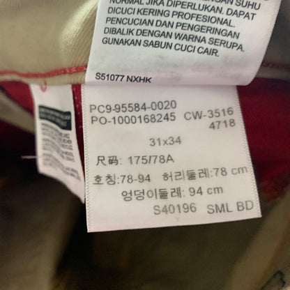 LEVI'S 504 Jeans W31 L33 Mens Regular Fit Straight Beige