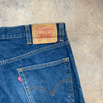 Vintage LEVI'S 550 Jeans W36 L30 Mens Relaxed Fit Straight Blue 90s